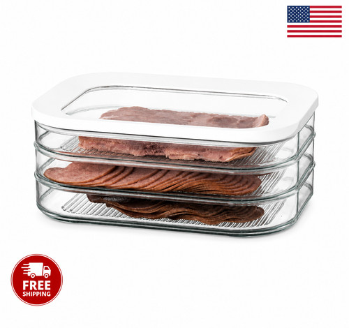 Stackable bacon deli meat - bacon,